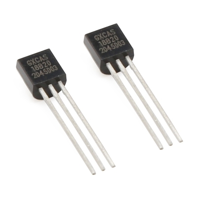 Sensore di temperatura a 3 pin DS18B20 Risoluzione programmabile 1- termometro digitale a filo GXCAS18B20 9-12 bit TO-92