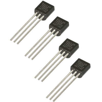 Sensore di temperatura a 3 pin DS18B20 Risoluzione programmabile 1- termometro digitale a filo GXCAS18B20 9-12 bit TO-92